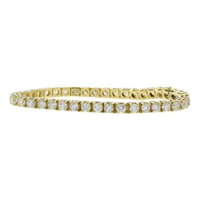 11.50-Carat Diamond 14K Gold Tennis Bracelet