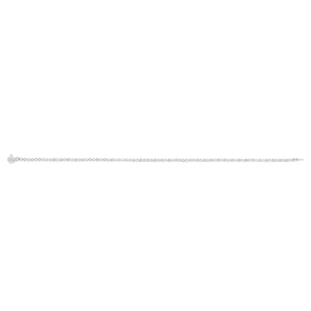 1/4 Carat Charming Fancy Tennis 18cm Bracelet in 9ct White Gold