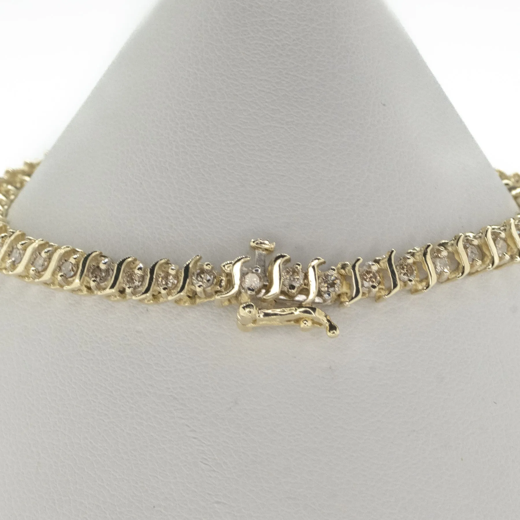 1.50ctw Multi Diamond 7" Tennis Bracelet in 14K Yellow Gold