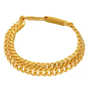 22K Yellow Gold Men's Chain Link Bracelet  (63.1gm)