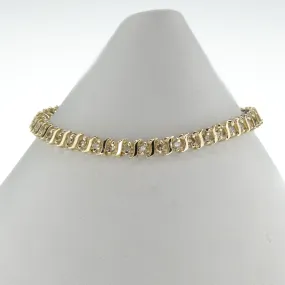 2.50ctw Multi Diamond 7.5" Tennis Bracelet in 10K Yellow Gold