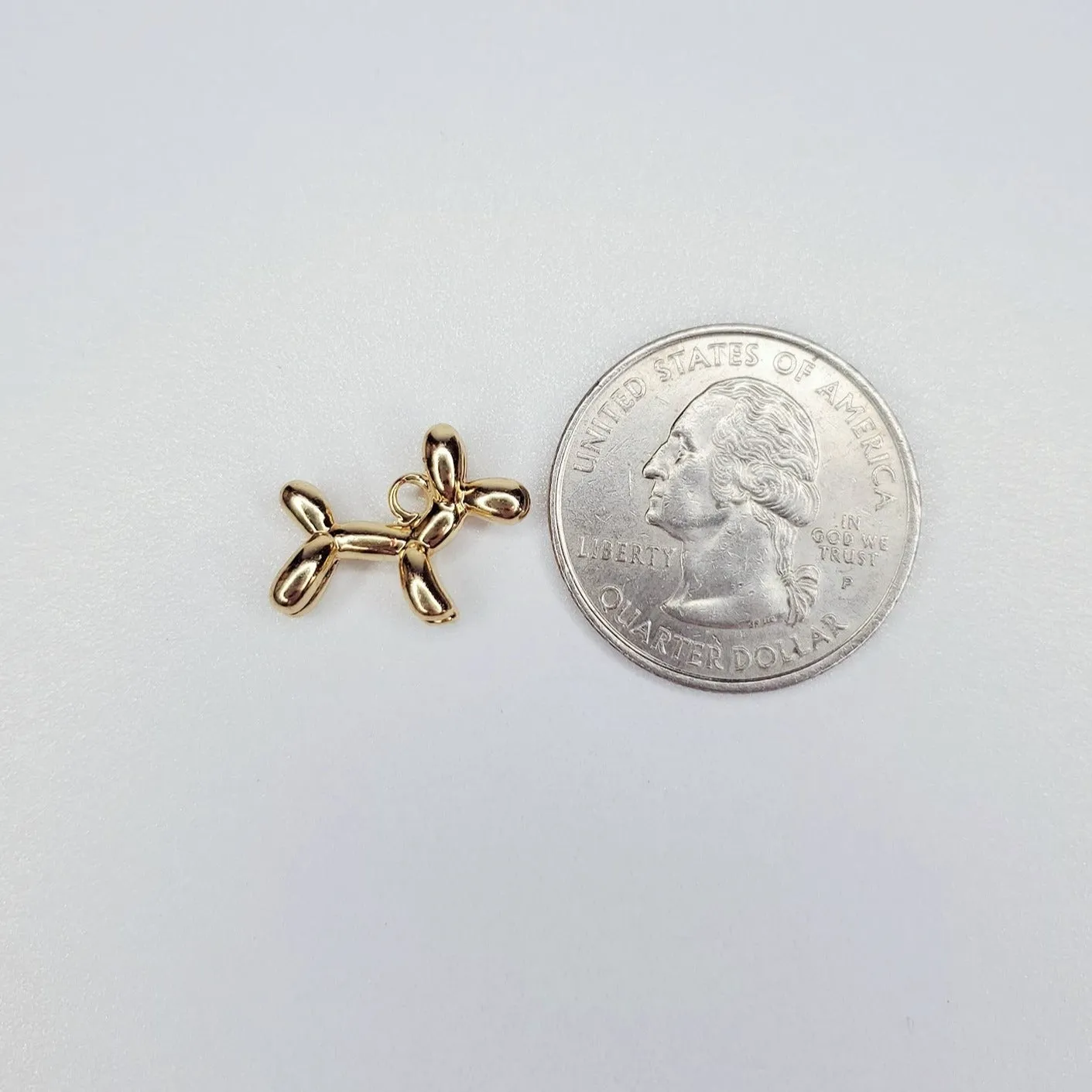 3D Balloon Dog Charm- Available in Gold & Silver!