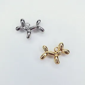 3D Balloon Dog Charm- Available in Gold & Silver!