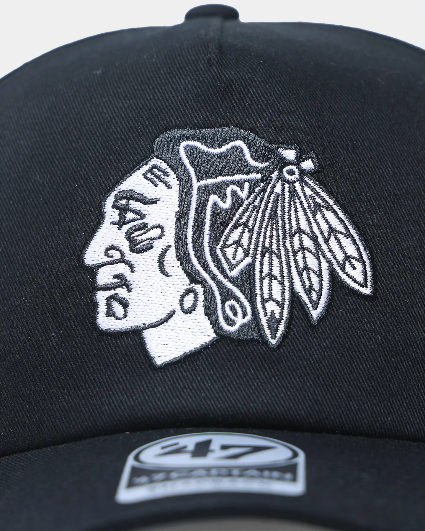 47 Brand Chicago Blackhawks Nantasket Snapback Black/White