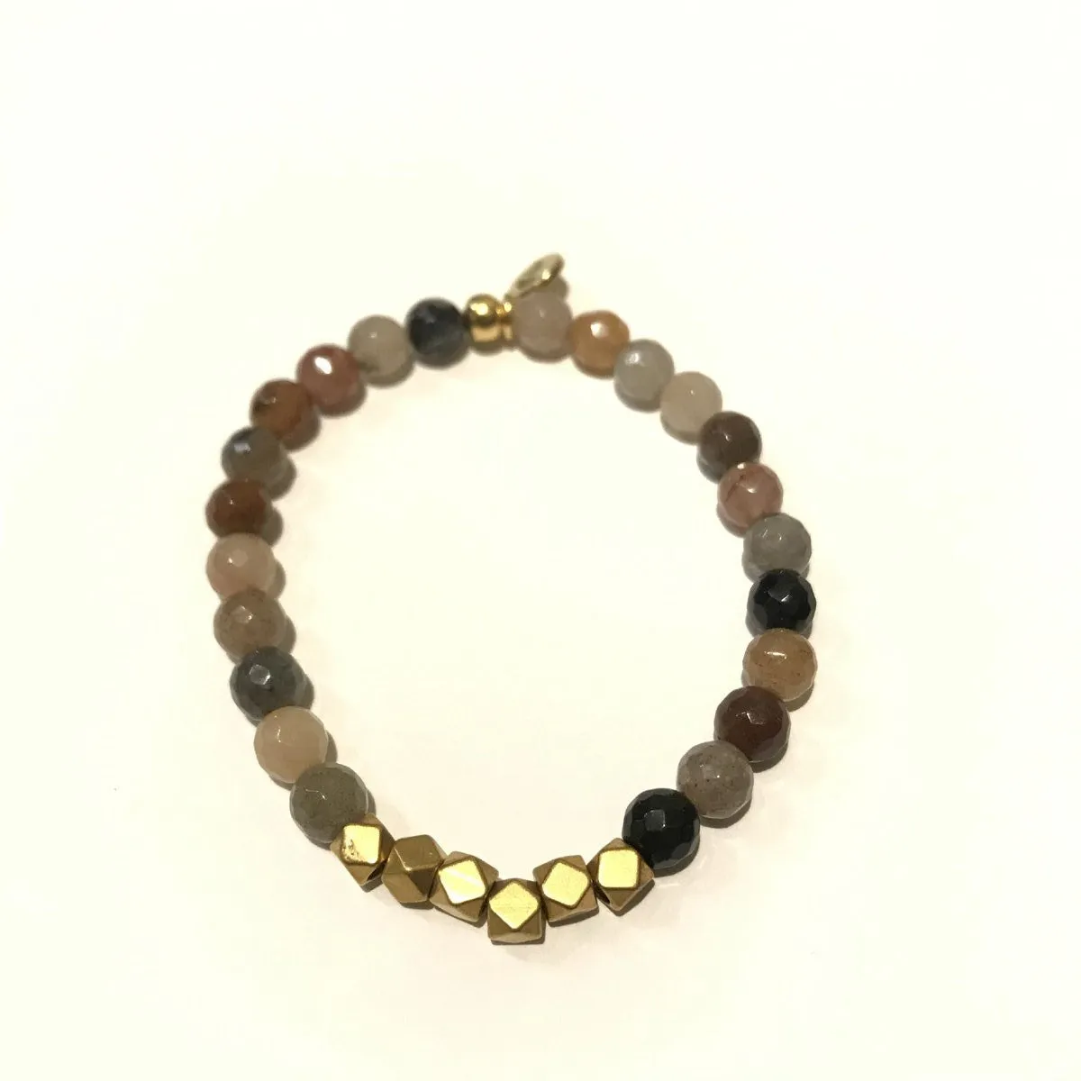 6mm Gemstone Bracelet - Fancy Jasper