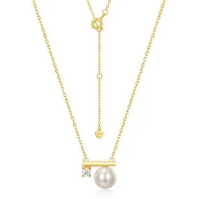 8mm Pearl Pendant Necklace