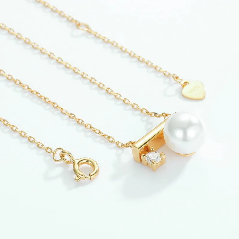 8mm Pearl Pendant Necklace