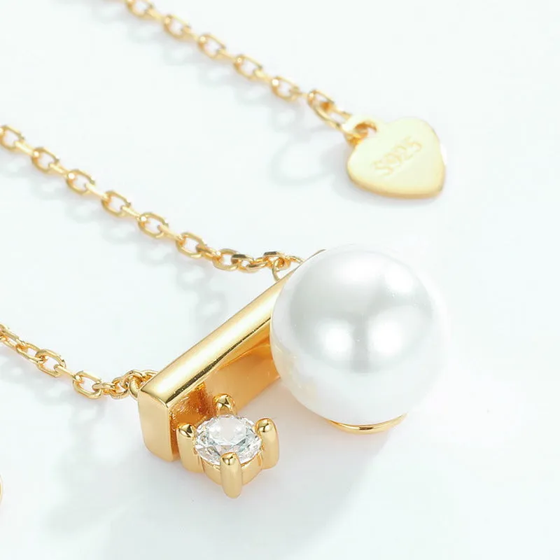 8mm Pearl Pendant Necklace