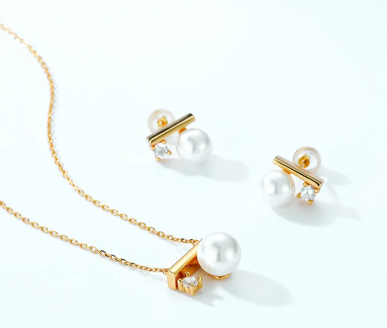 8mm Pearl Pendant Necklace