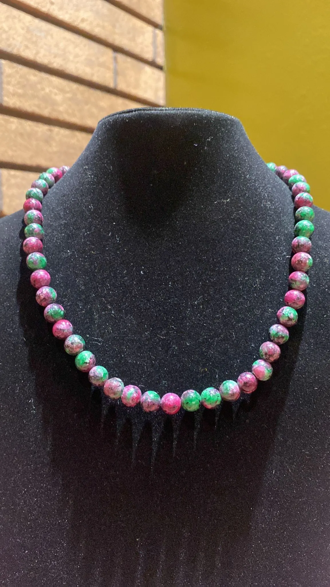 8MM Ruby Zoisite Bead Stretchy Cord Necklace/Bracelet/Anklet