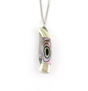 Abalone Mini Knife Necklace - Large