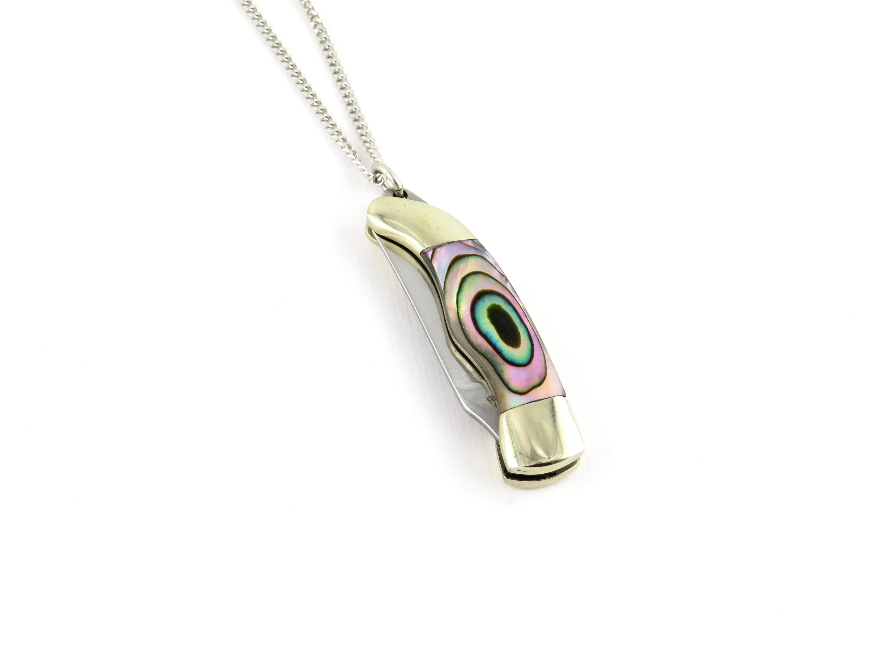 Abalone Mini Knife Necklace - Large