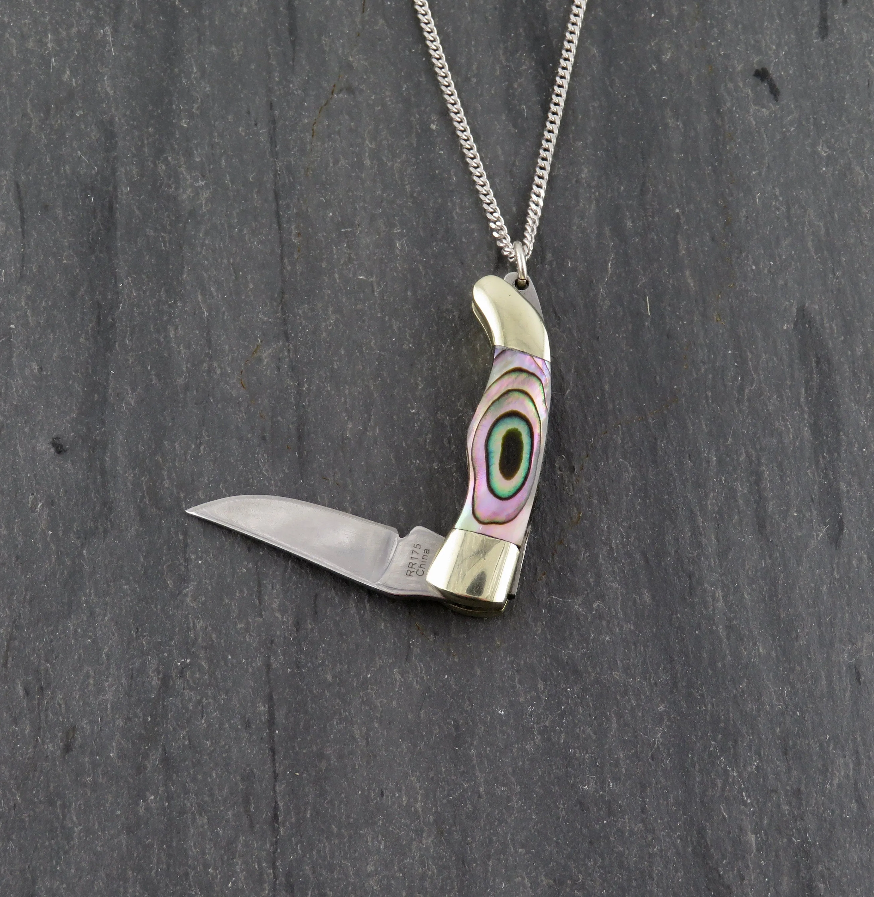 Abalone Mini Knife Necklace - Large