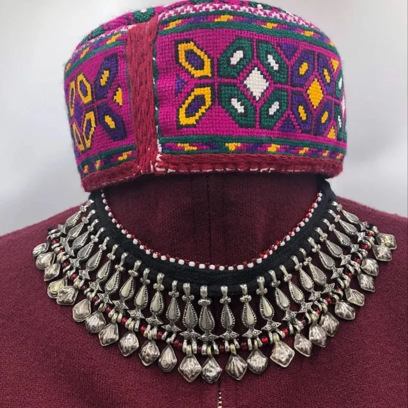 Afghani Tribal Choker Boho Necklace