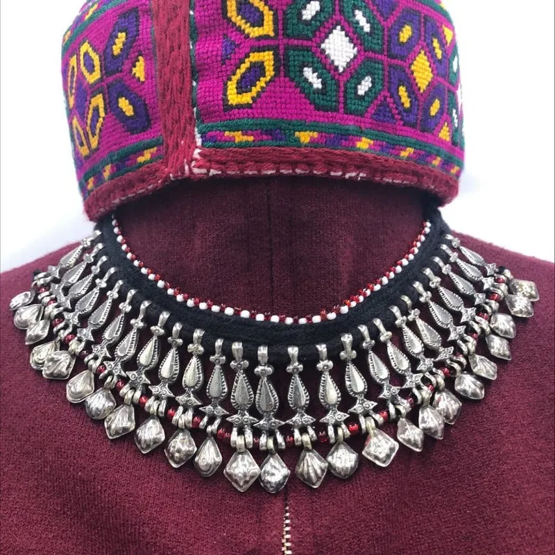 Afghani Tribal Choker Boho Necklace