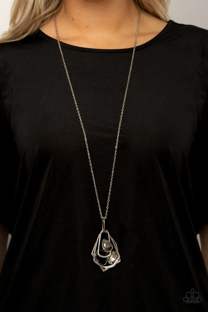 All Systems GLOW Black Paparazzi Necklace