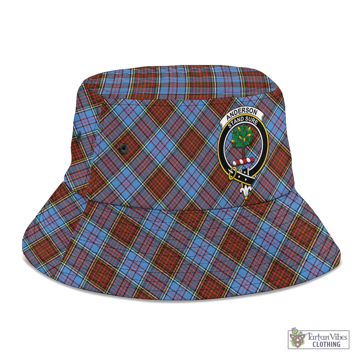 Anderson Modern Tartan Bucket Hat with Family Crest