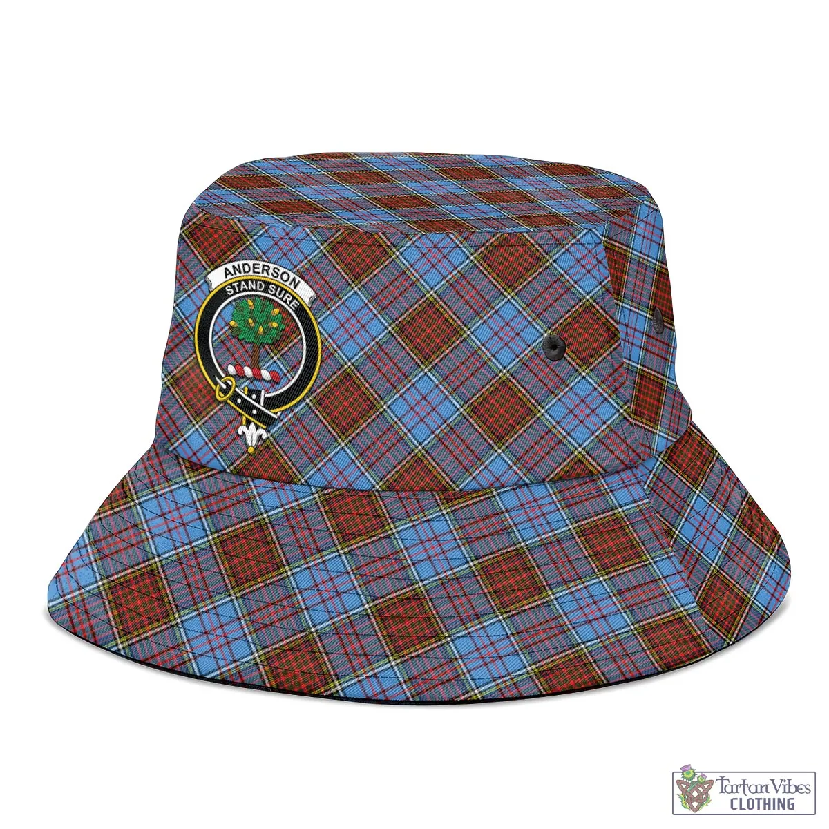 Anderson Modern Tartan Bucket Hat with Family Crest