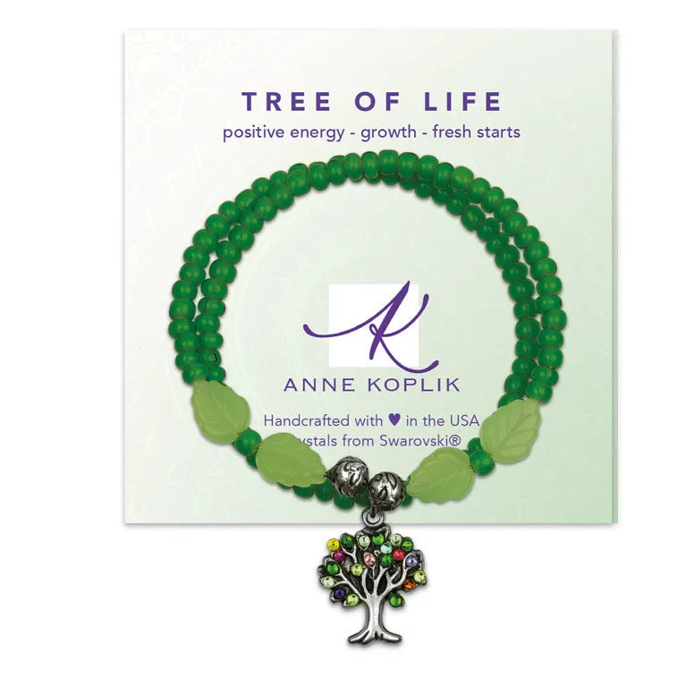 Anne Koplik Tree of Life Charm Wrapsody Wrap-a-Round Bracelet