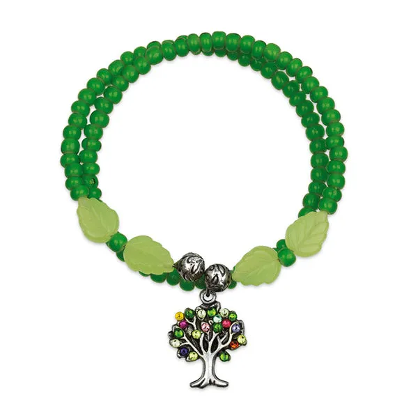 Anne Koplik Tree of Life Charm Wrapsody Wrap-a-Round Bracelet