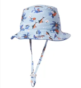 Baby Dozer Baby Boys Bucket Hat Makai Blue