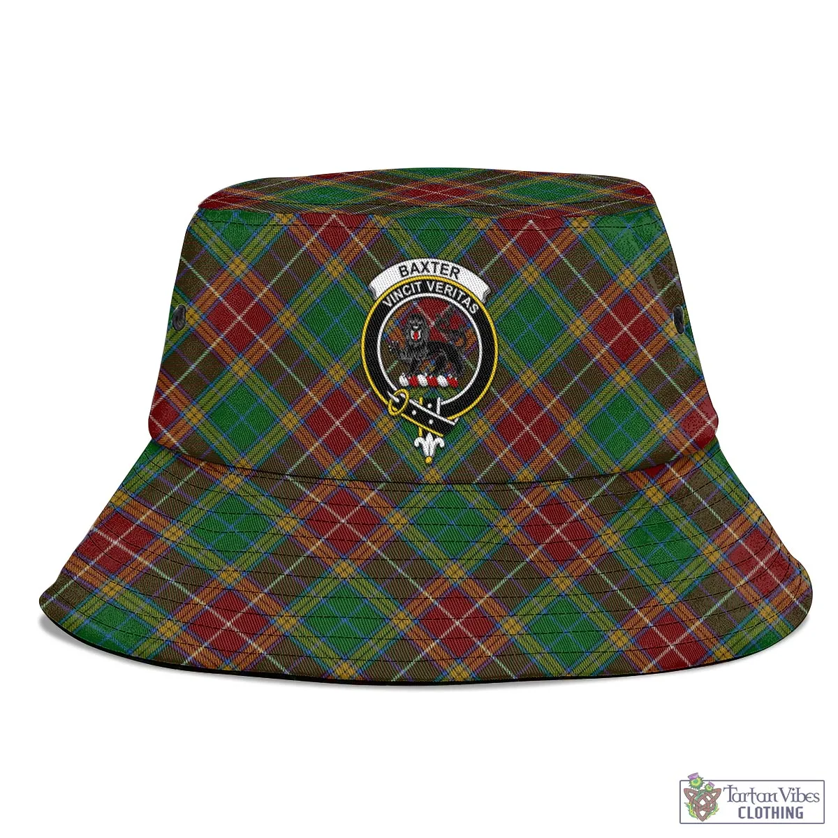 Baxter Tartan Bucket Hat with Family Crest