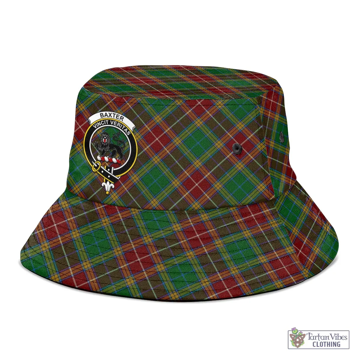 Baxter Tartan Bucket Hat with Family Crest