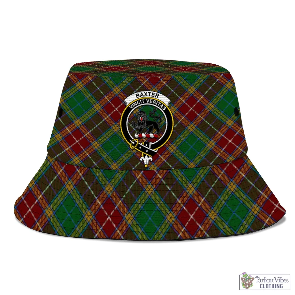 Baxter Tartan Bucket Hat with Family Crest