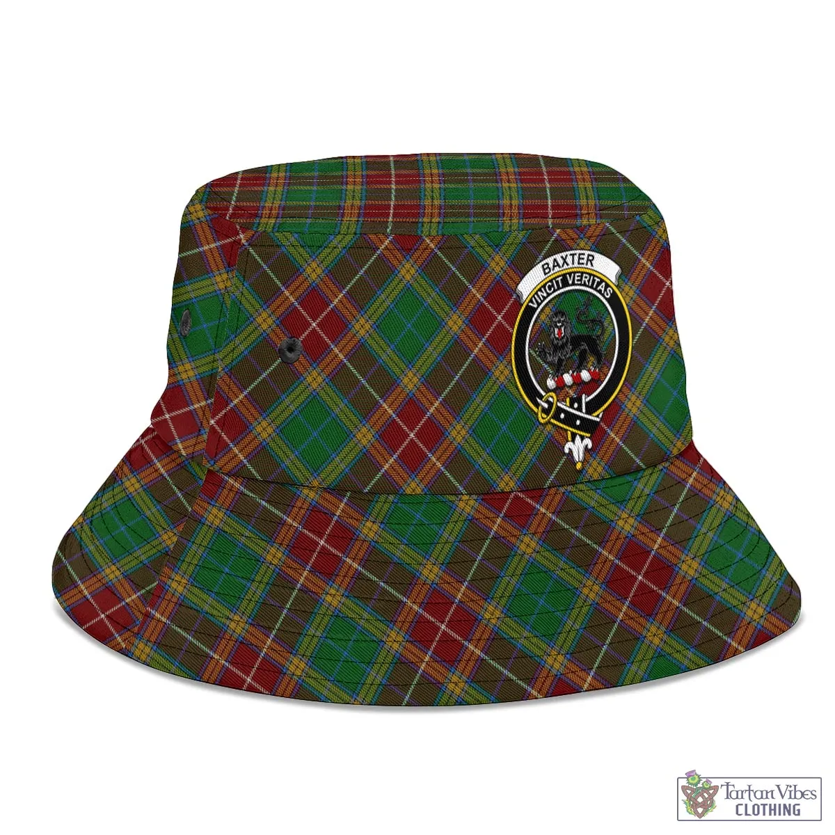 Baxter Tartan Bucket Hat with Family Crest