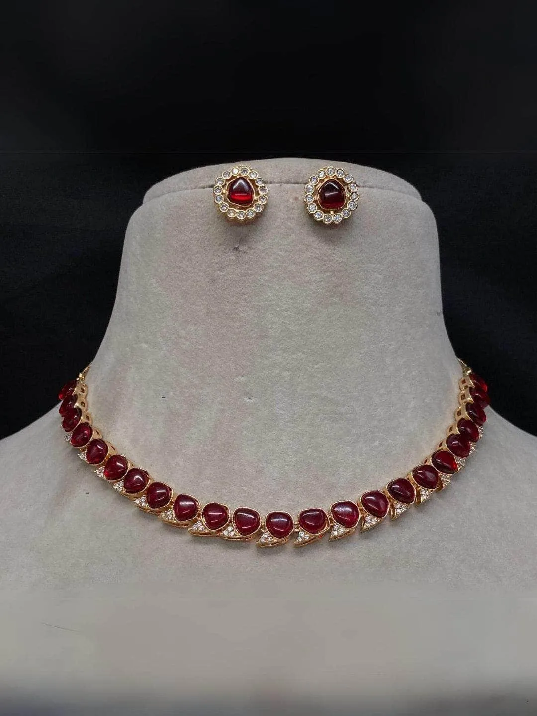 Beaded Choker Necklace Set