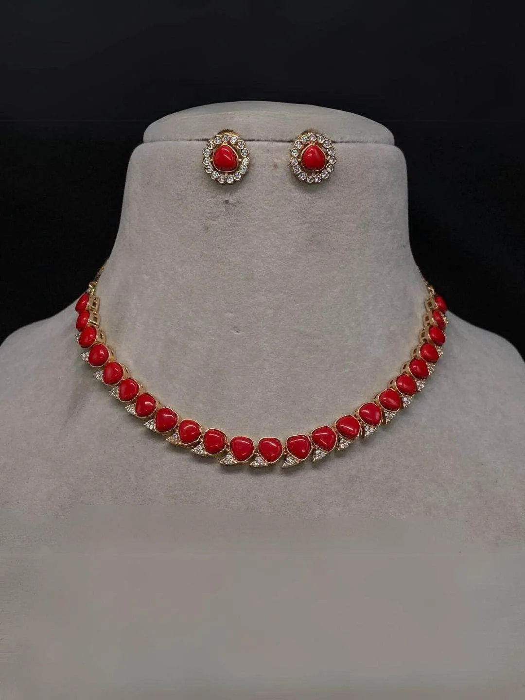 Beaded Choker Necklace Set