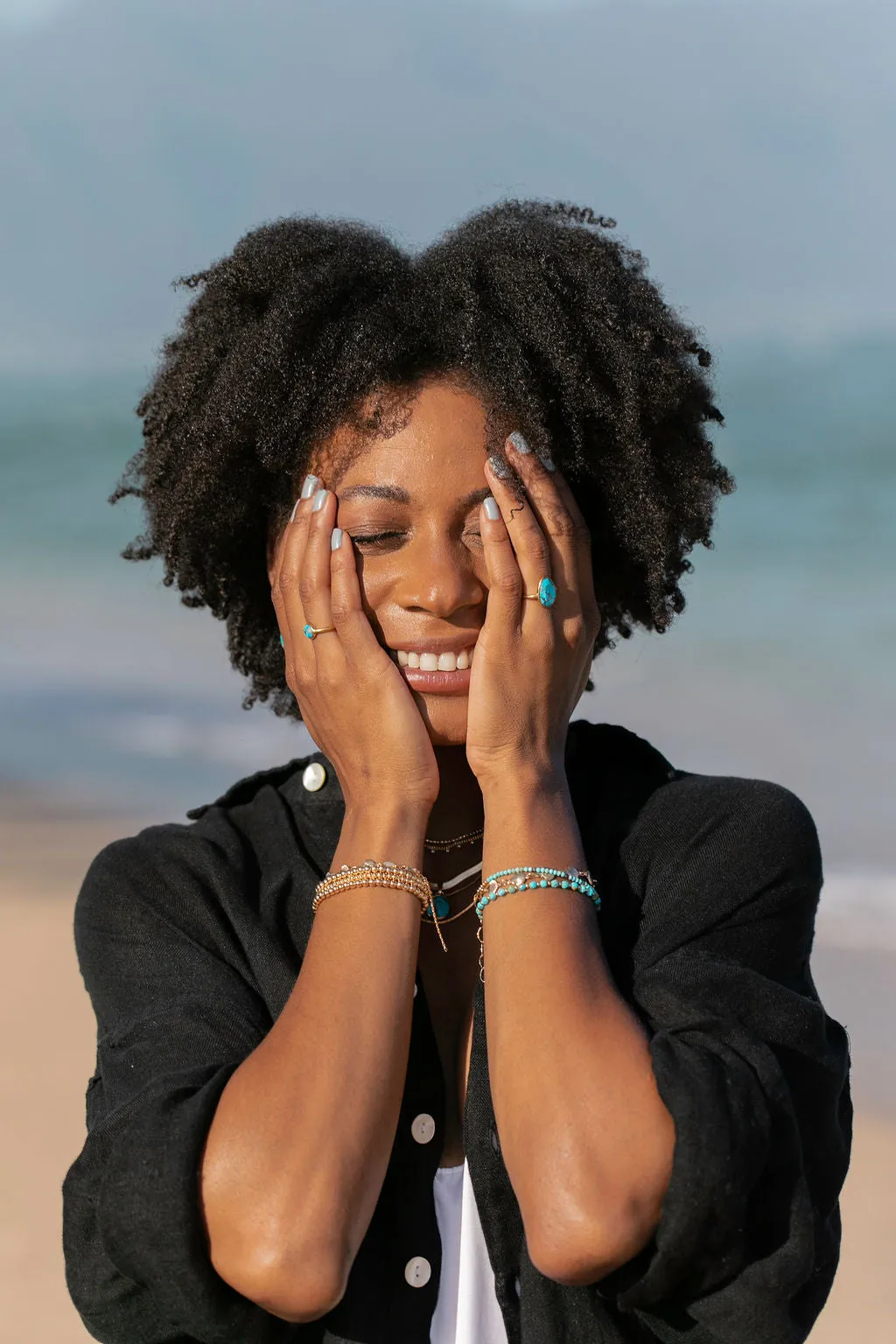 Beaded Turquoise Bracelet - Kalilinoe