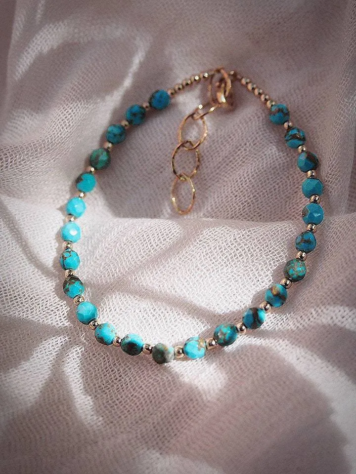 Beaded Turquoise Bracelet - Kalilinoe