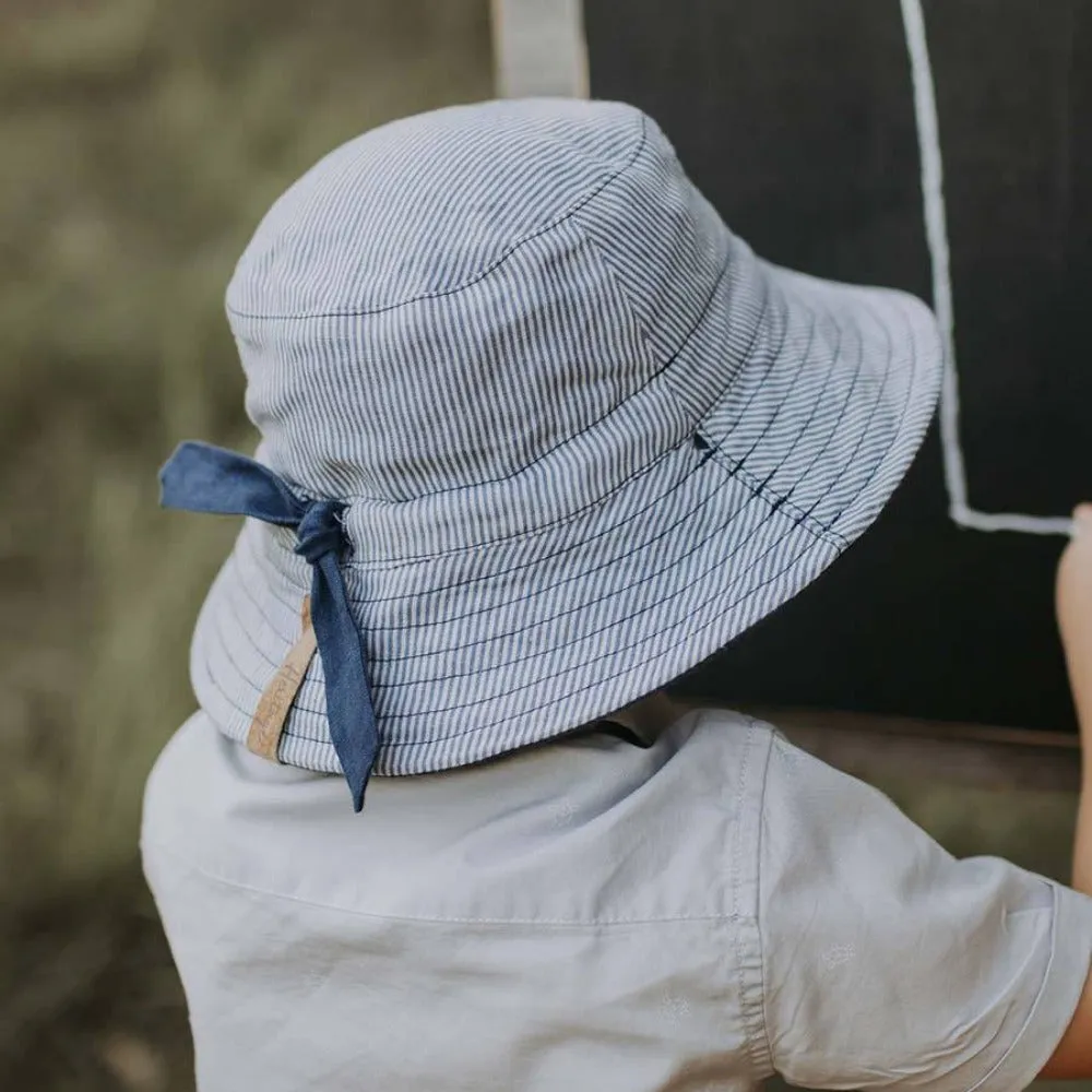 Bedhead Hats Explorer Kids Reversible Sun Hat Charlie Indigo