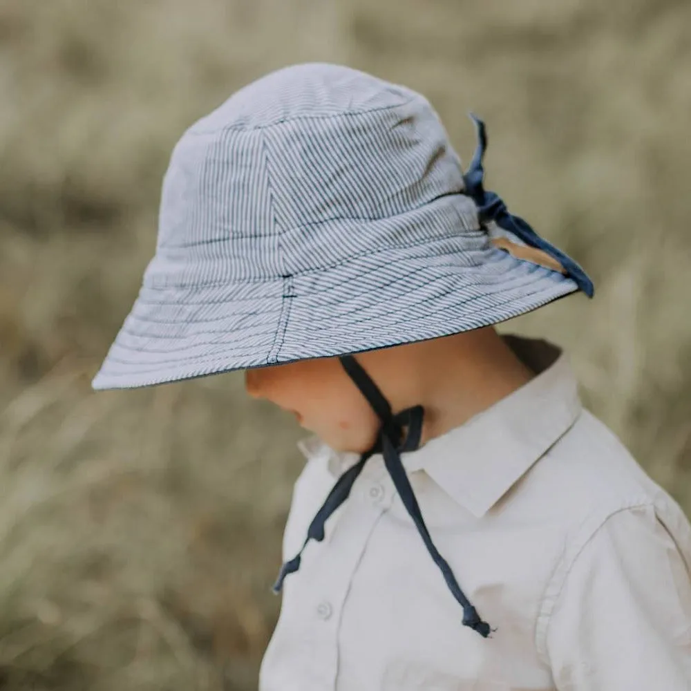 Bedhead Hats Explorer Kids Reversible Sun Hat Charlie Indigo