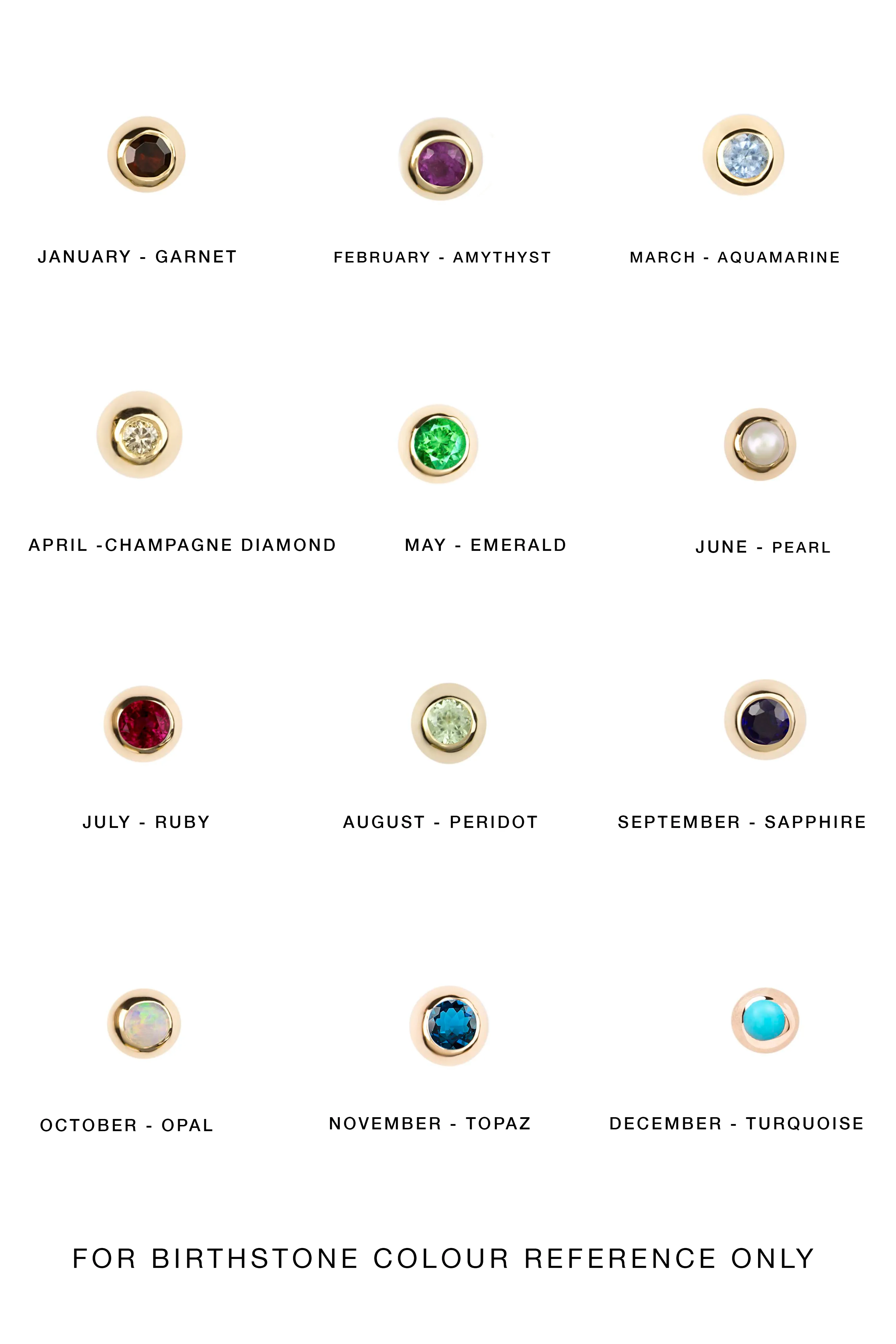 BEZEL BIRTHSTONE BRACELET