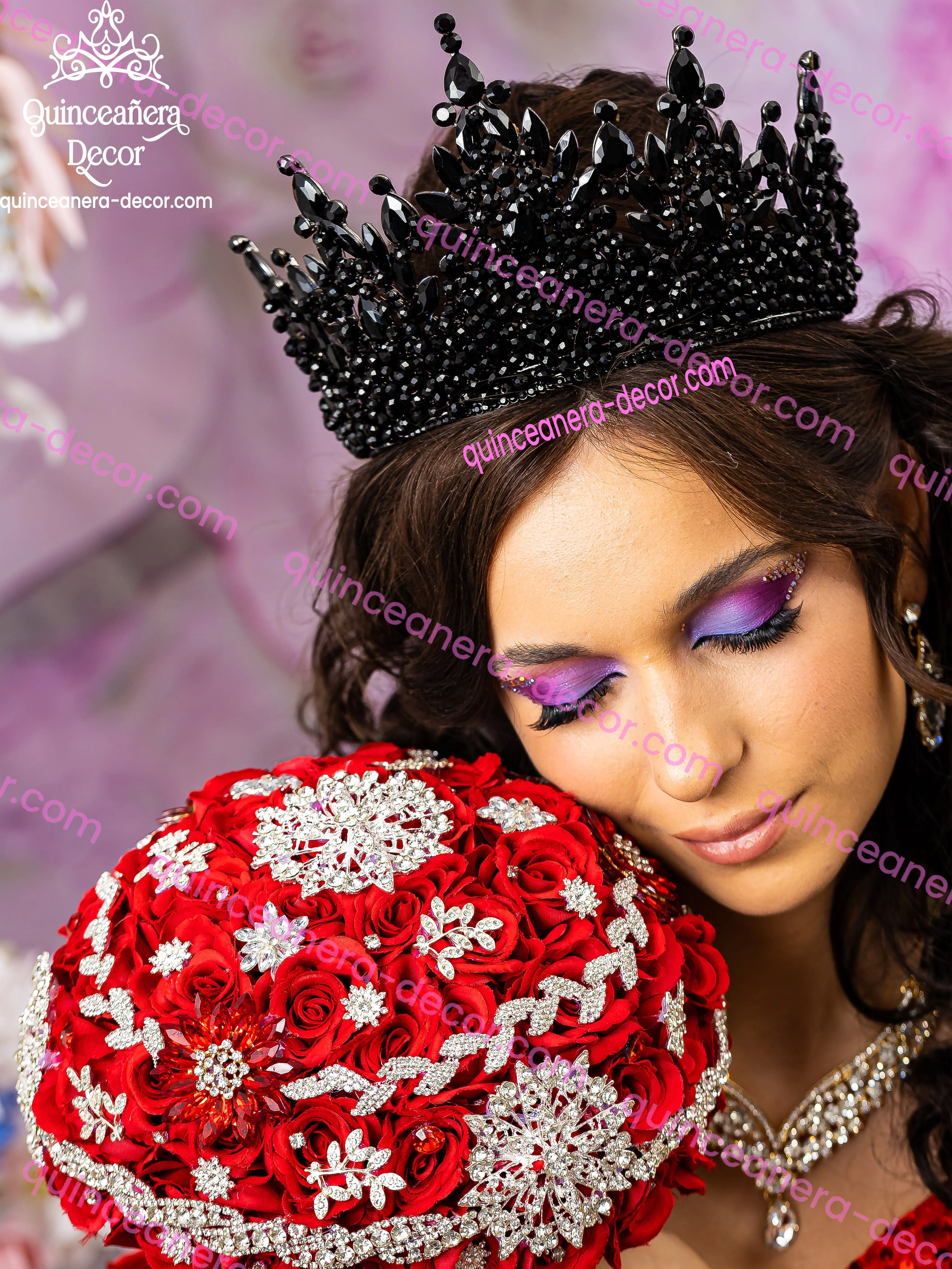 Black Quinceanera Crown