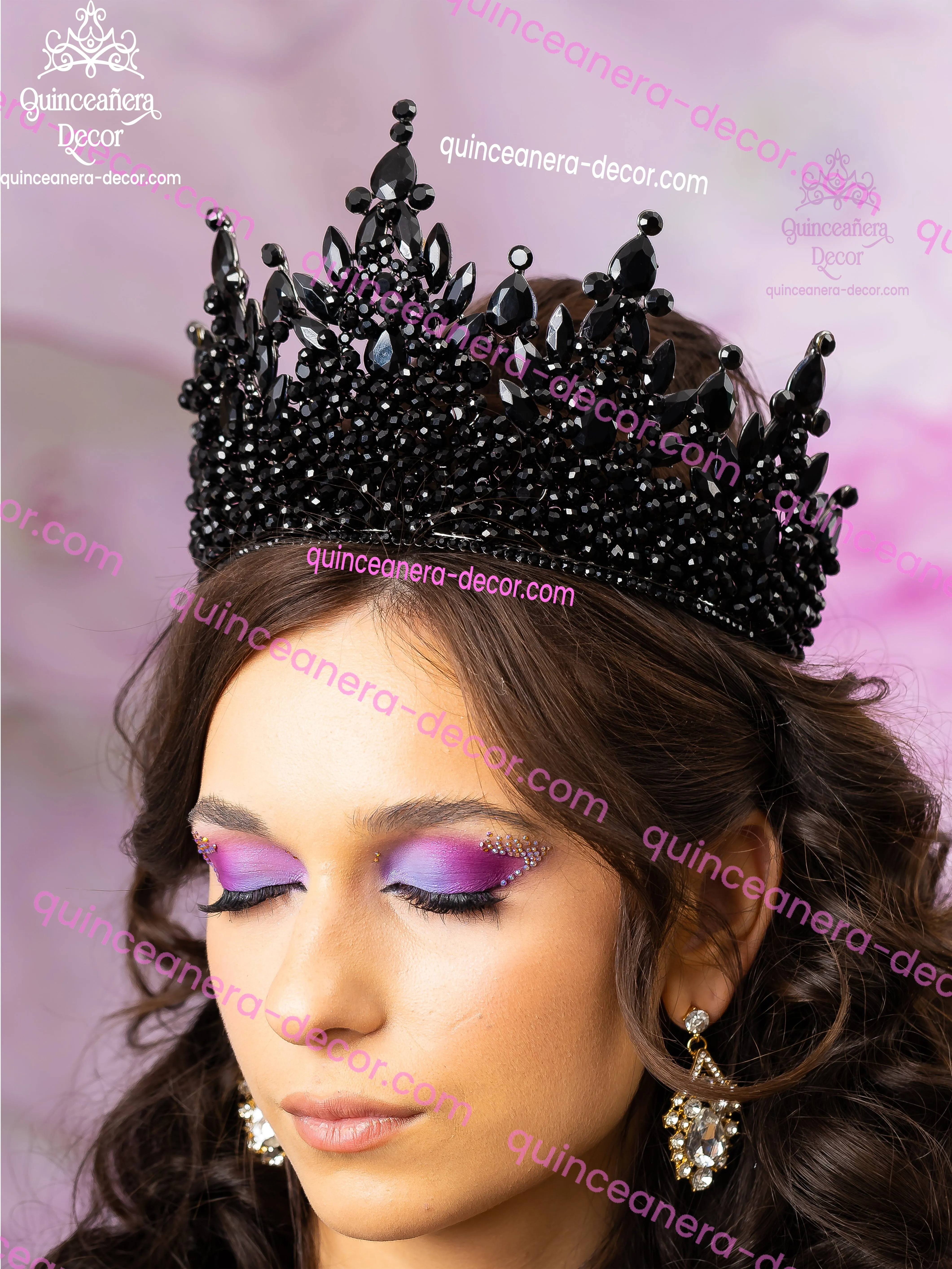 Black Quinceanera Crown