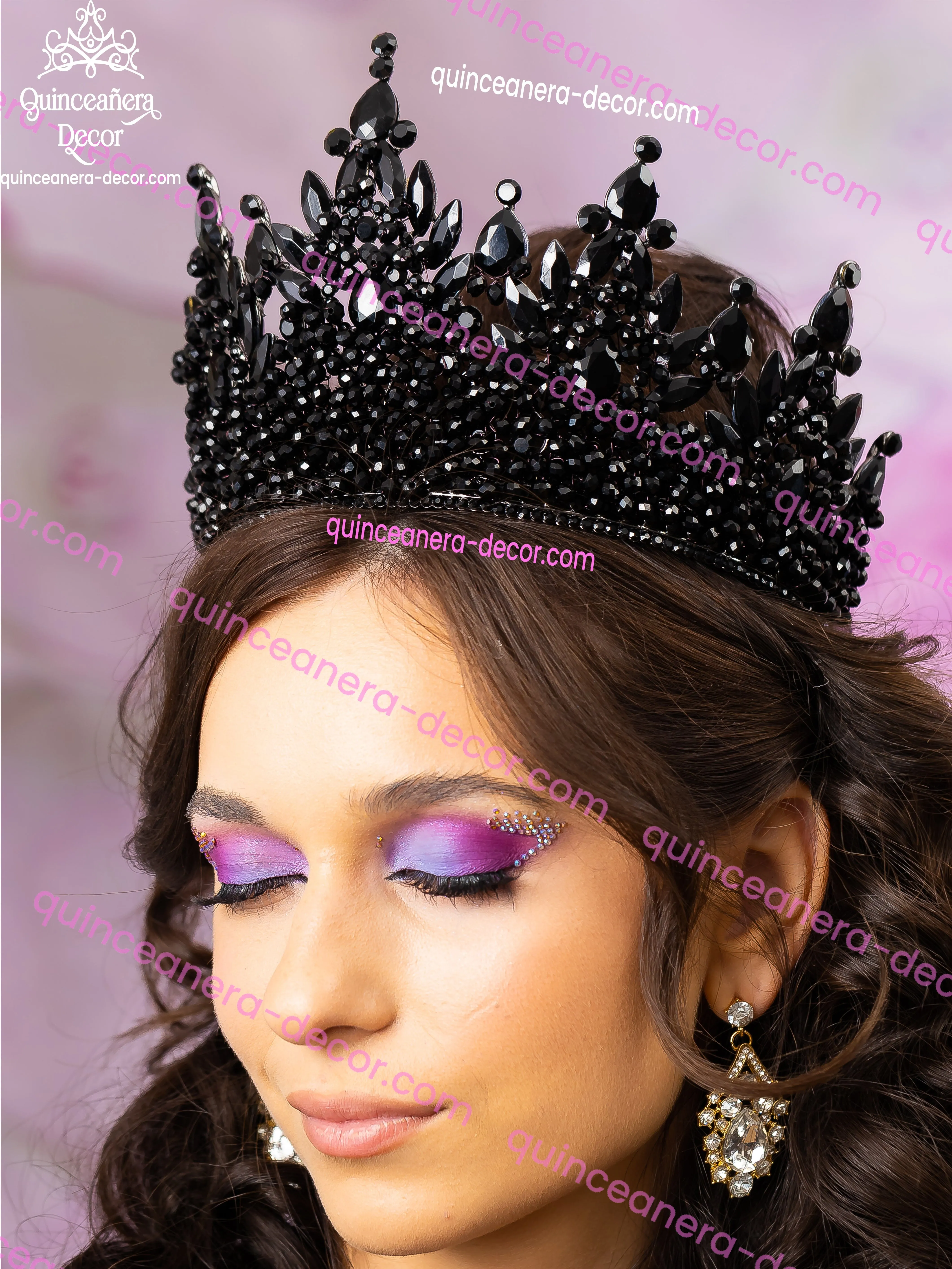 Black Quinceanera Crown