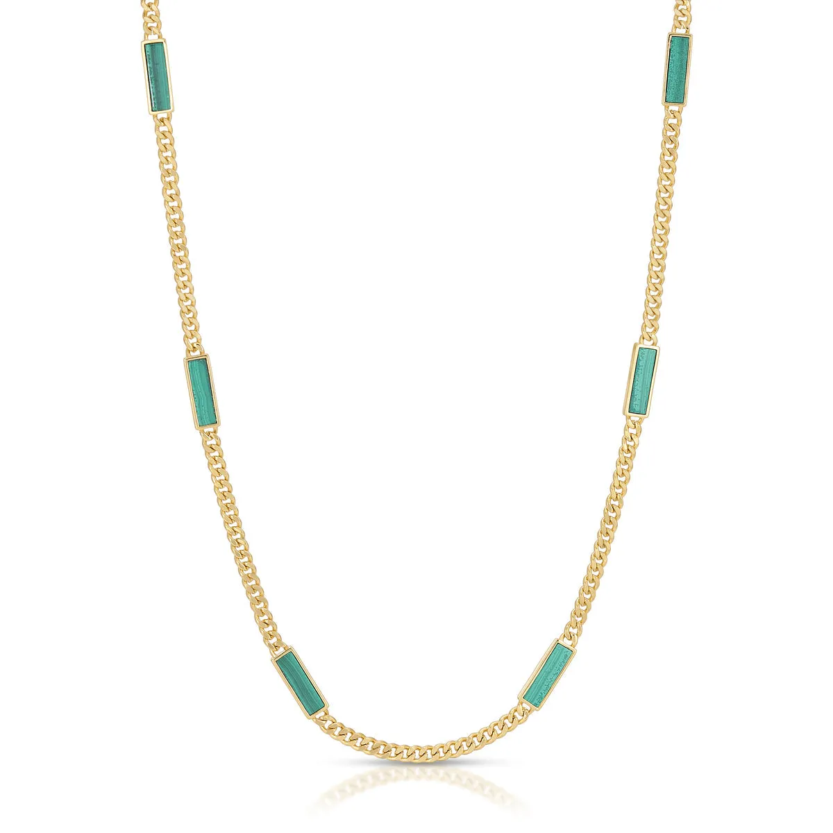 Blake Malachite Inlay Necklace