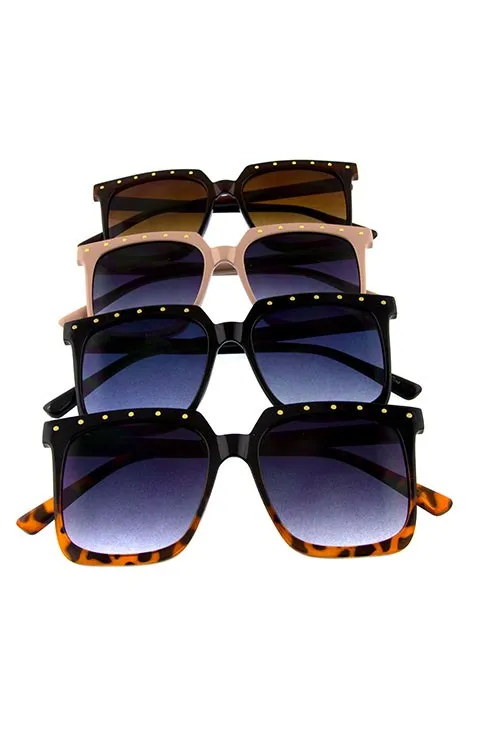 Blinding Lights Retro Square Sunglasses