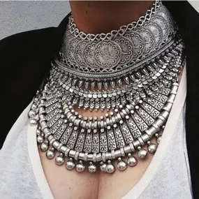 Bohemian Jewelry Statement Dress-up Necklace for Women as Party Accessories