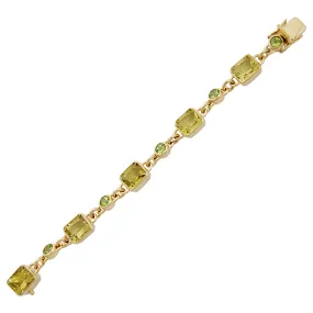 Bracelet- Lemon Quartz And Peridot (1460D)