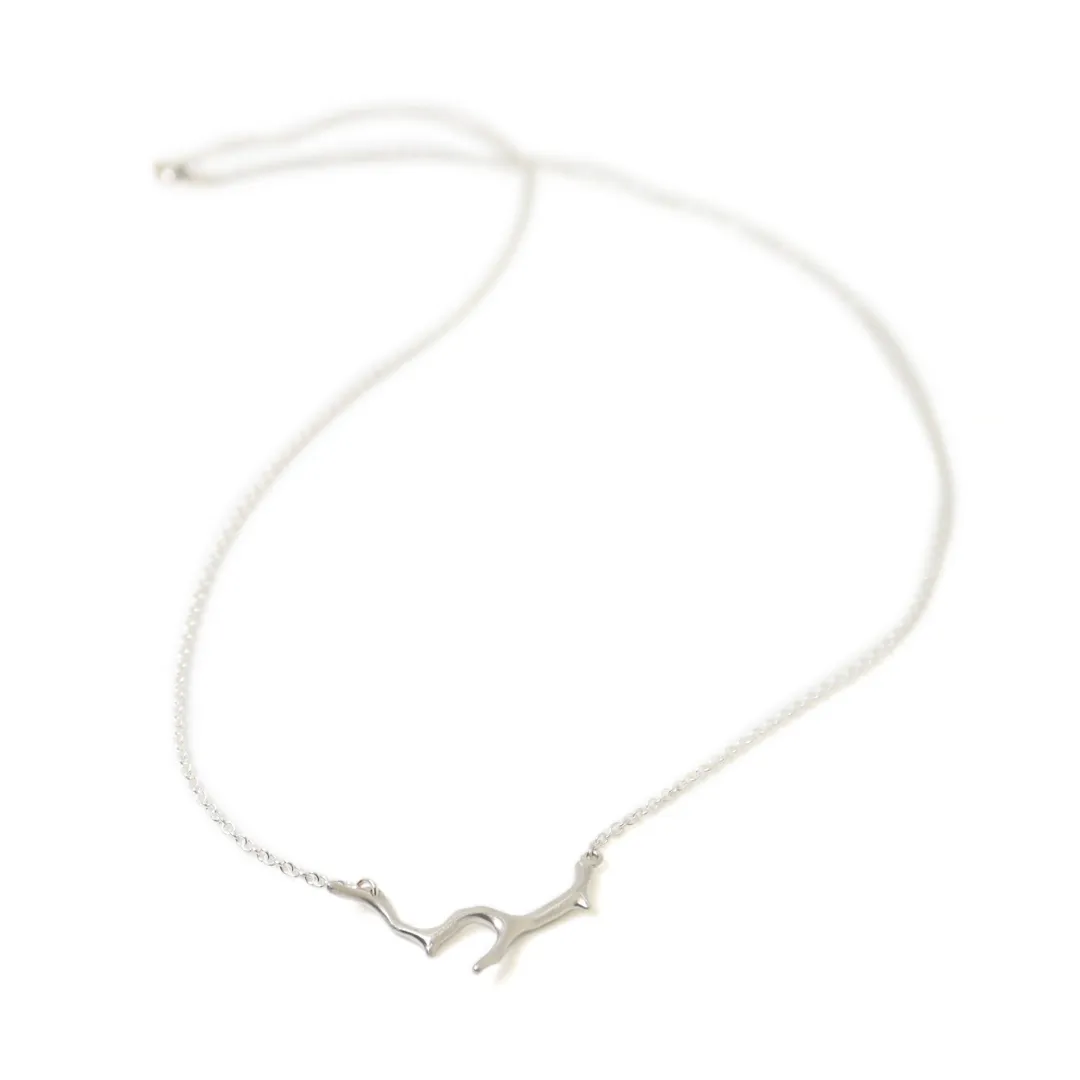 Branch Coral Necklace in Silver