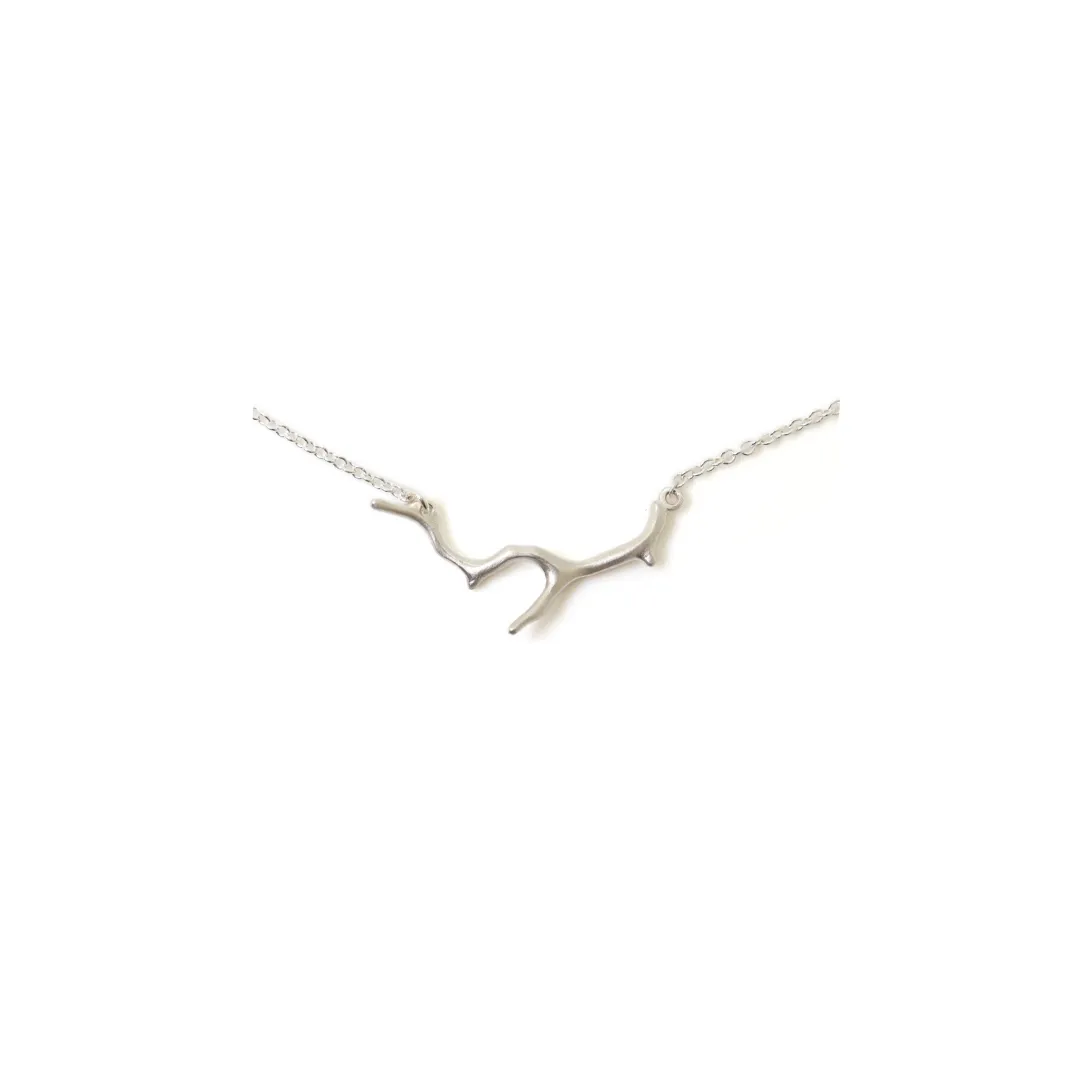 Branch Coral Necklace in Silver