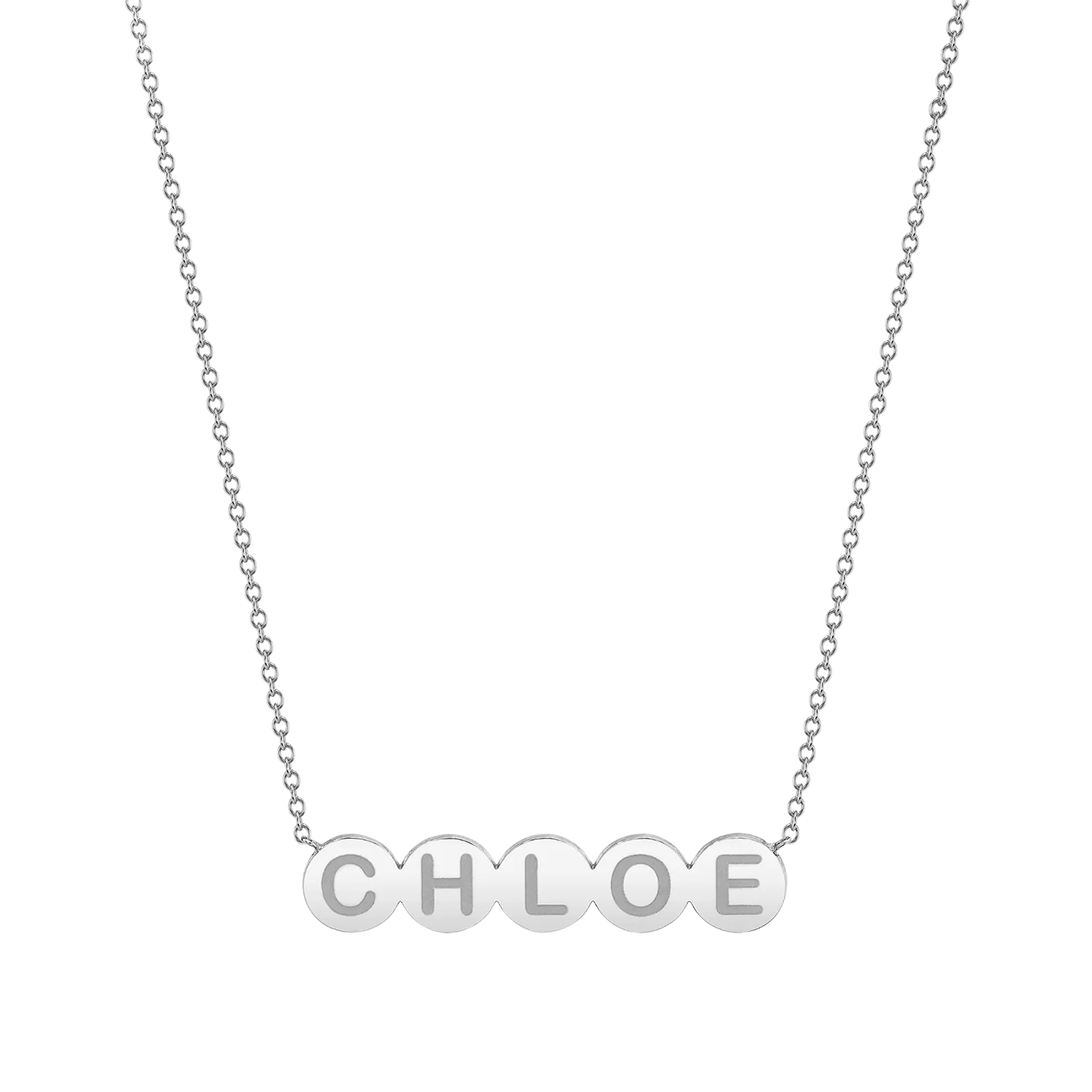 Bubble Round Engravable Necklace