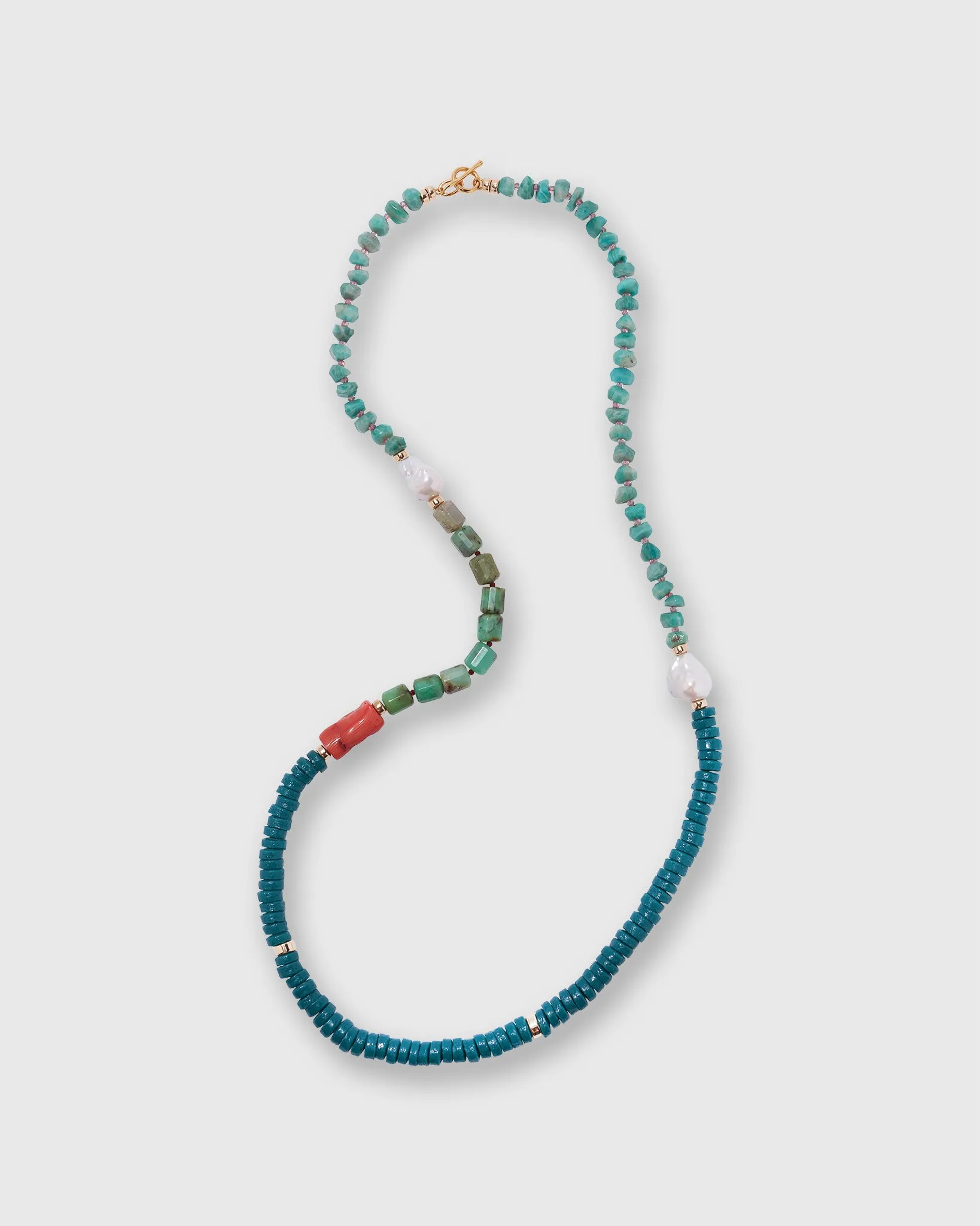 Cabana Necklace in Green Sea