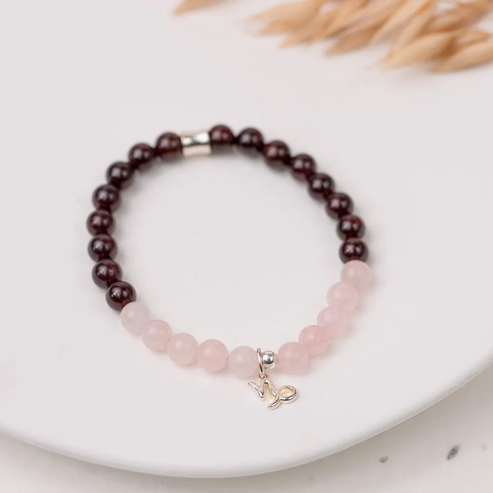 Capricorn Birthstone Gemstone Bracelet