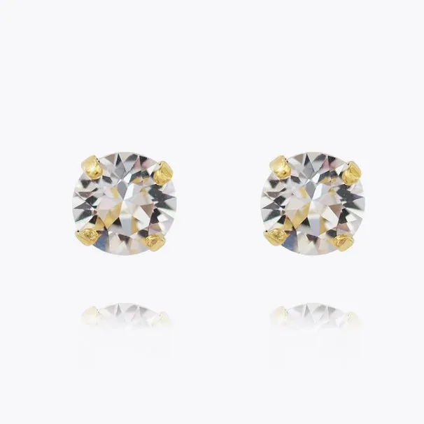 Caroline Svedbom Classic Stud Earrings - Gold Crystal