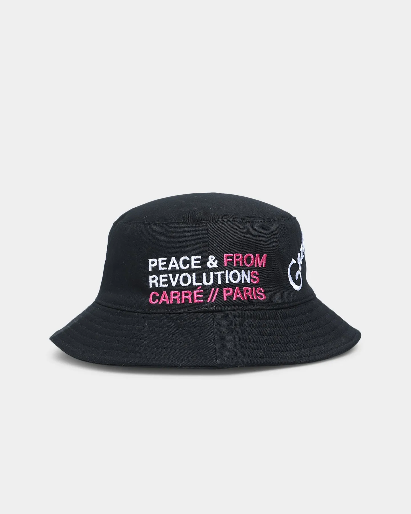 Carre Peace Bucket Hat Black